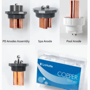 PD anode, Spa Anode, Copper Test Kit, Pool Anodes, AG Anodes for pool cleaning setup